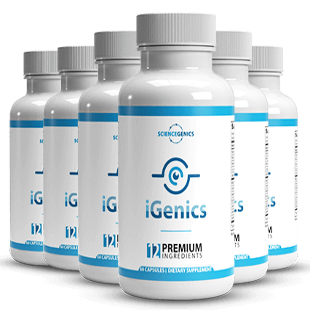 IGenics dietary supplement bottles shown in a product image for this review